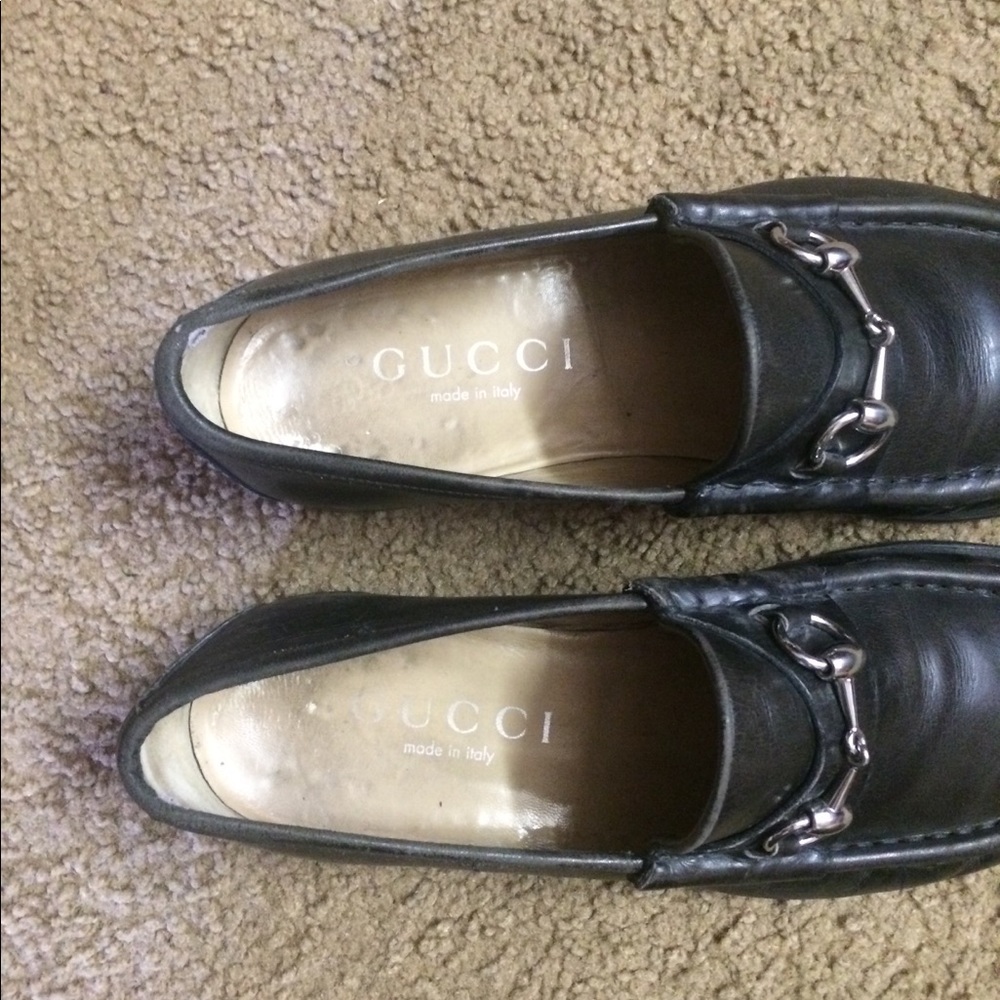 Black leather 1953 Horsebit Gucci shoes - Picture 2 of 6